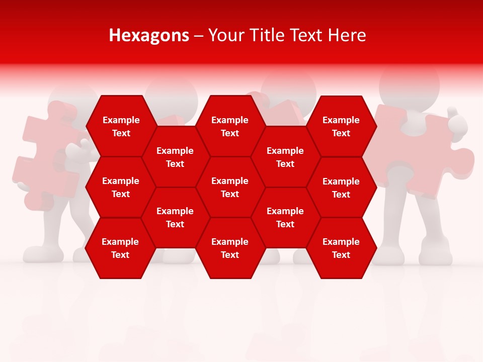 Puzzle Figure Company PowerPoint Template