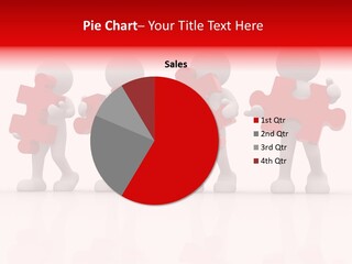 Puzzle Figure Company PowerPoint Template