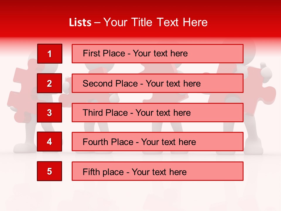 Puzzle Figure Company PowerPoint Template
