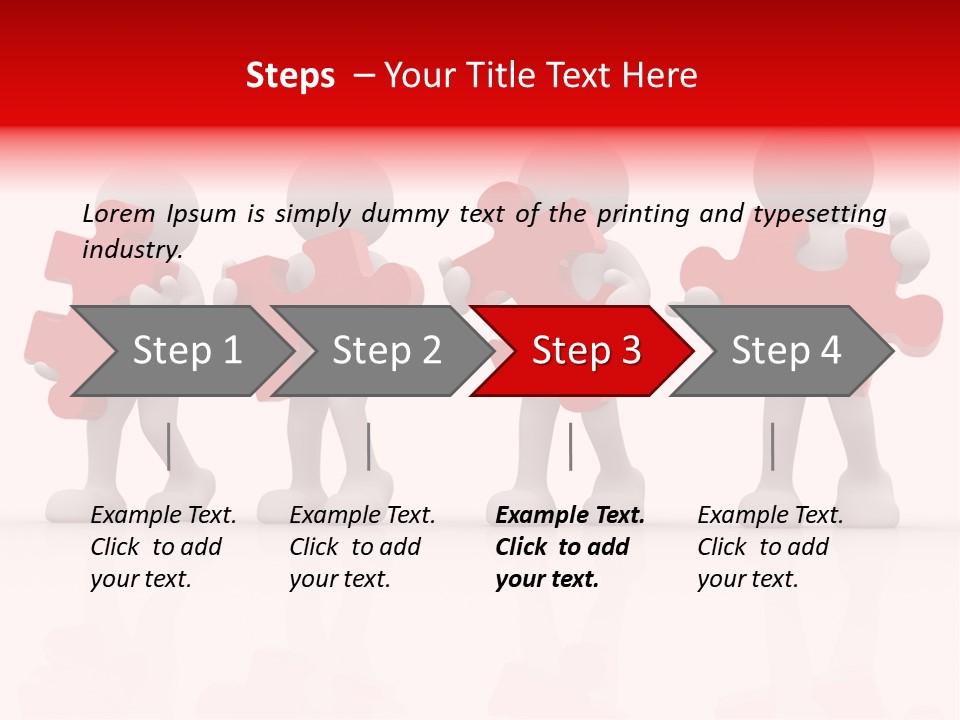 Puzzle Figure Company PowerPoint Template