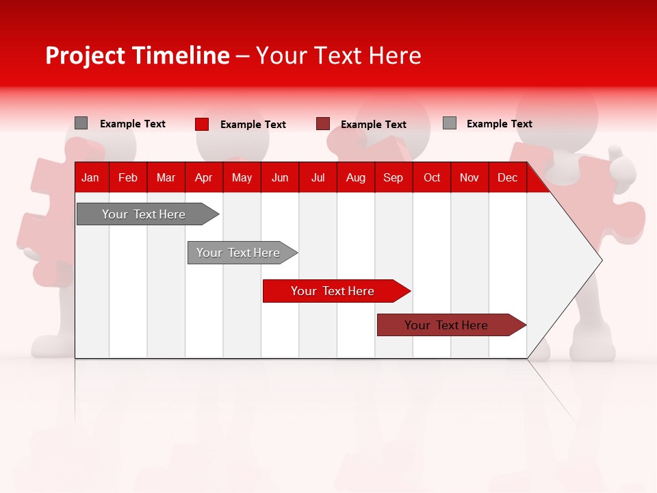 Puzzle Figure Company PowerPoint Template