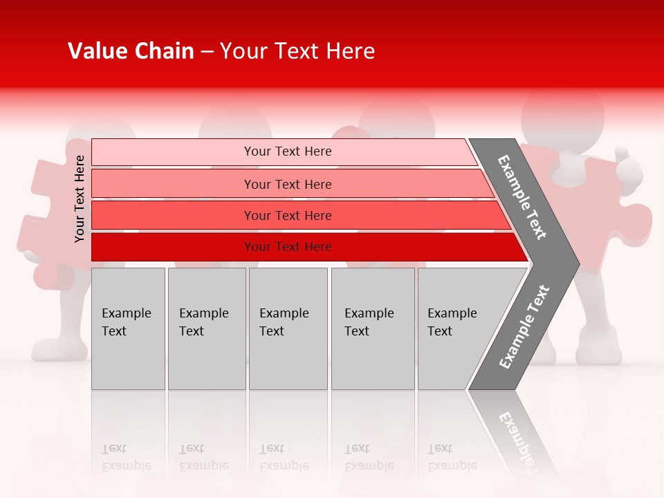 Puzzle Figure Company PowerPoint Template