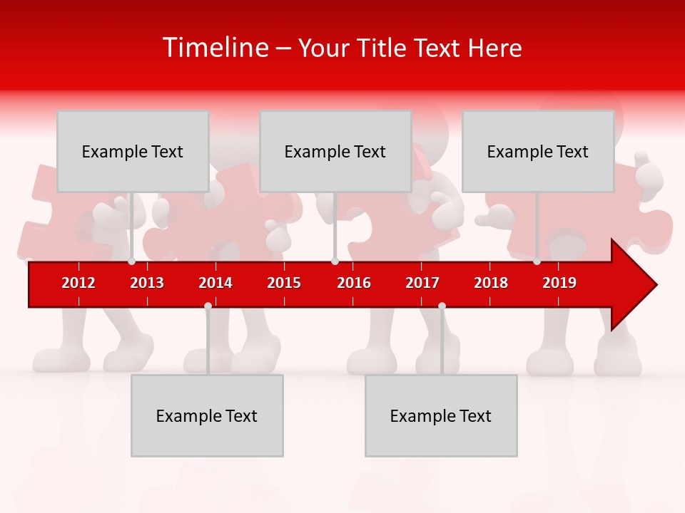 Puzzle Figure Company PowerPoint Template
