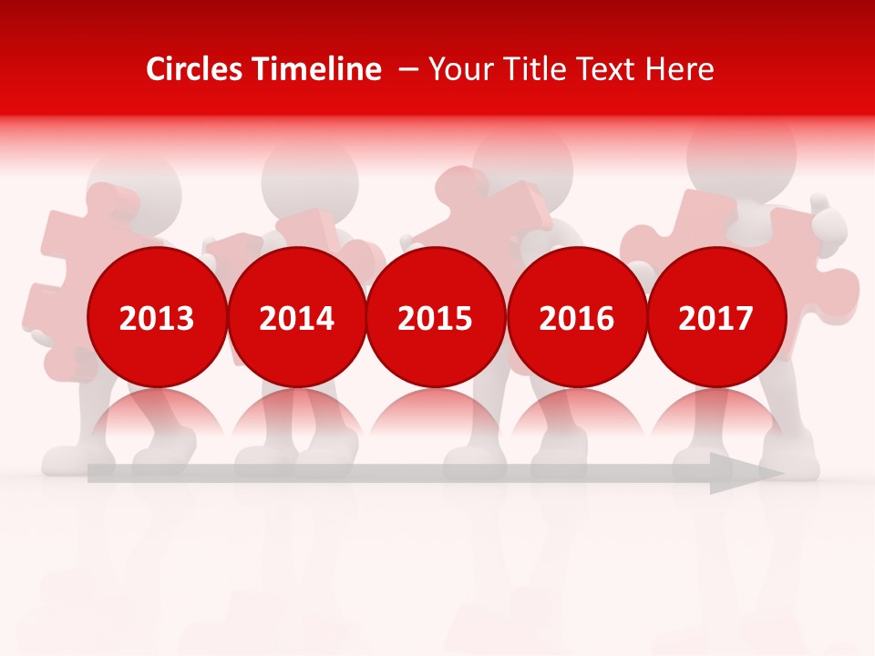 Puzzle Figure Company PowerPoint Template