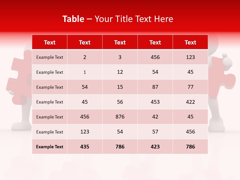 Puzzle Figure Company PowerPoint Template