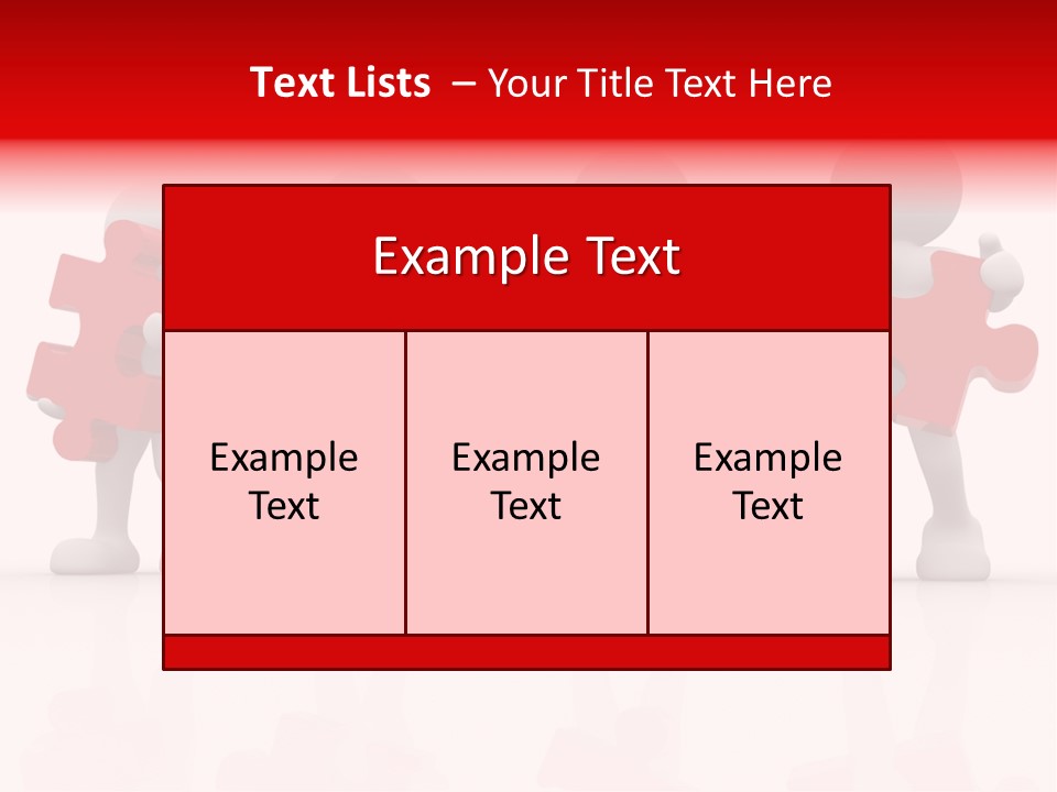 Puzzle Figure Company PowerPoint Template