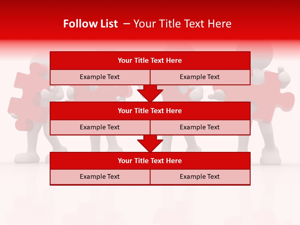 Puzzle Figure Company PowerPoint Template