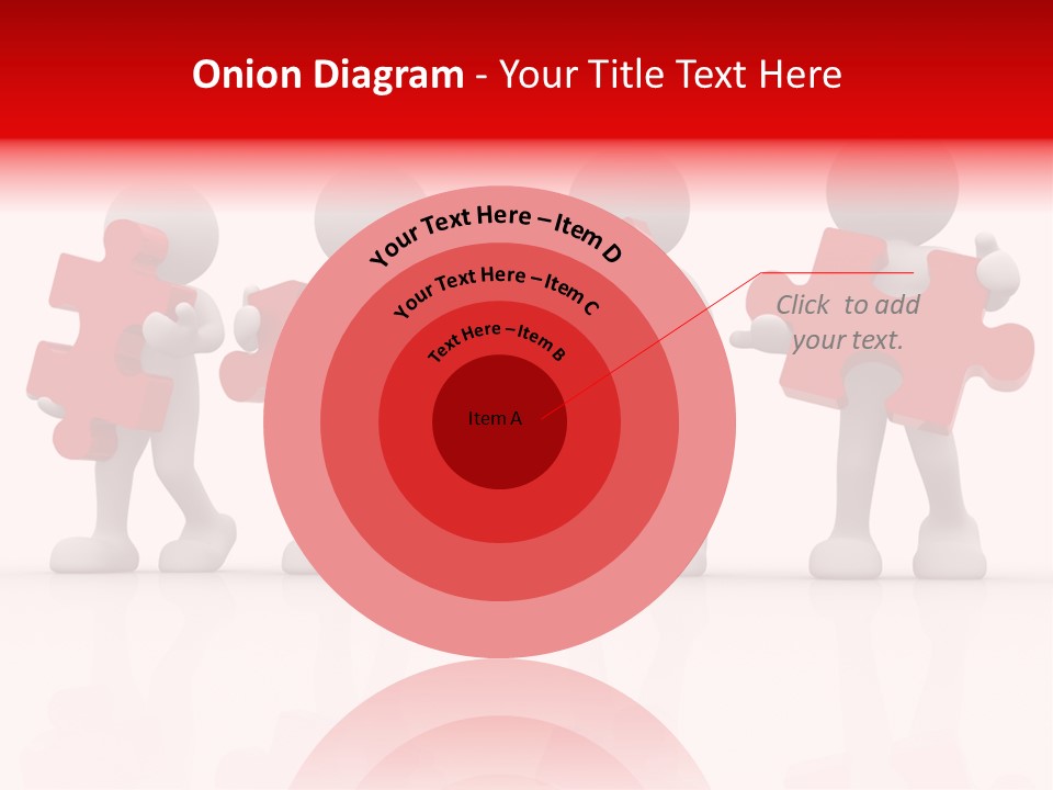 Puzzle Figure Company PowerPoint Template