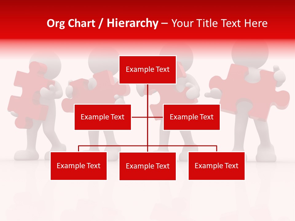 Puzzle Figure Company PowerPoint Template