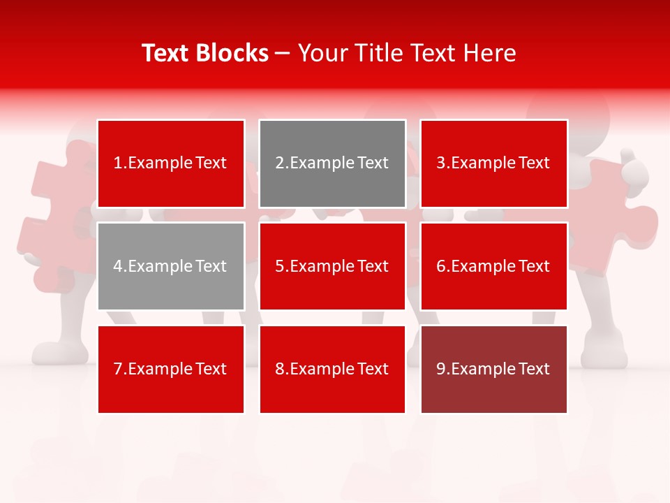 Puzzle Figure Company PowerPoint Template