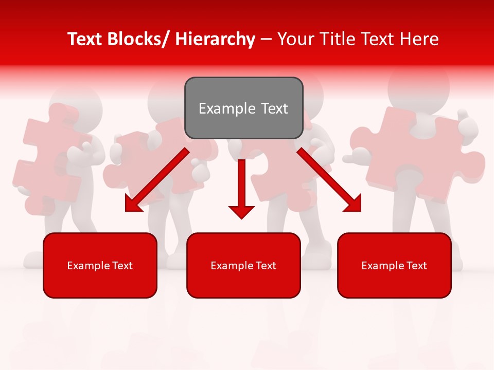 Puzzle Figure Company PowerPoint Template