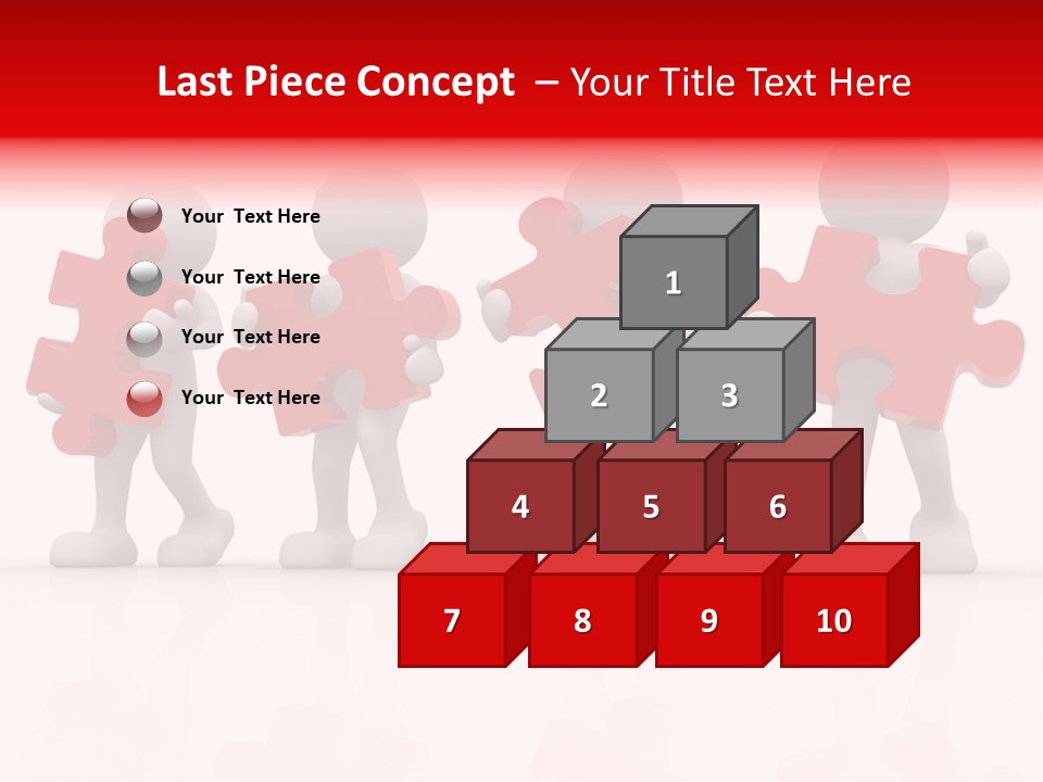 Puzzle Figure Company PowerPoint Template