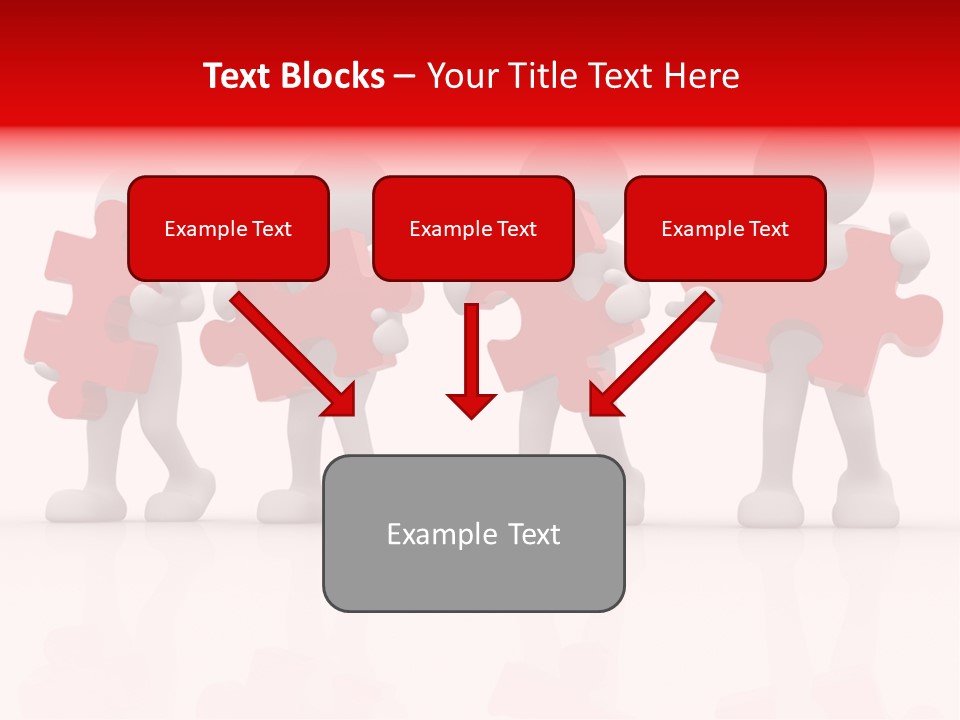 Puzzle Figure Company PowerPoint Template