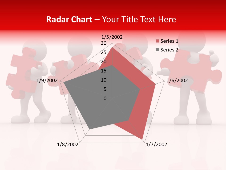 Puzzle Figure Company PowerPoint Template