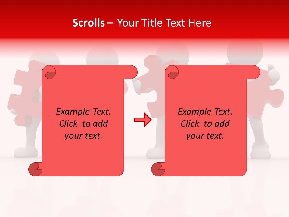 Puzzle Figure Company PowerPoint Template