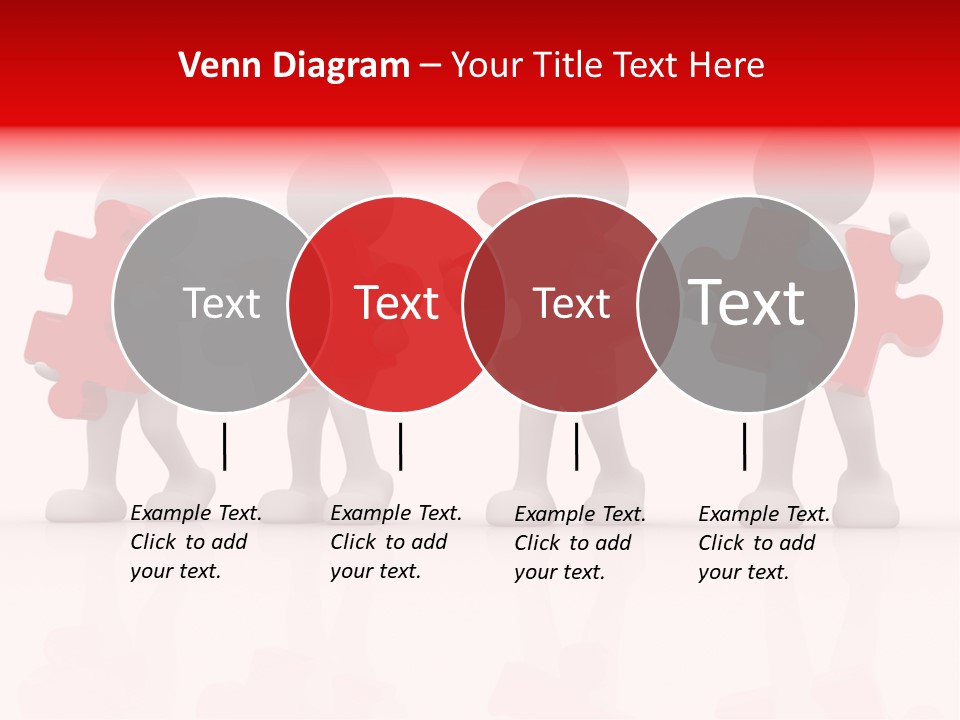 Puzzle Figure Company PowerPoint Template
