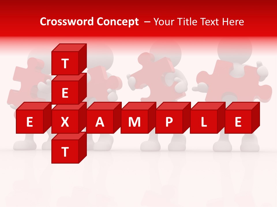 Puzzle Figure Company PowerPoint Template