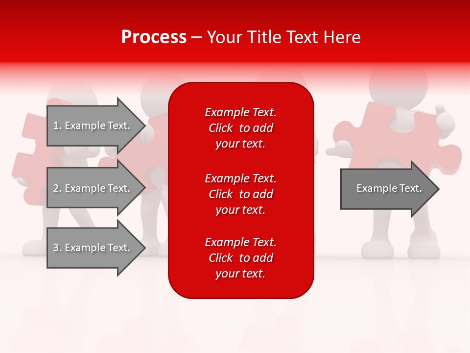 Puzzle Figure Company PowerPoint Template