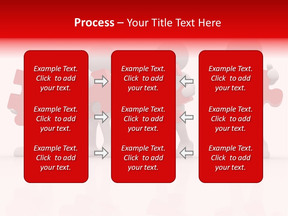 Puzzle Figure Company PowerPoint Template