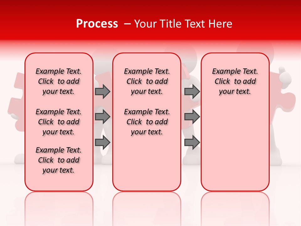 Puzzle Figure Company PowerPoint Template
