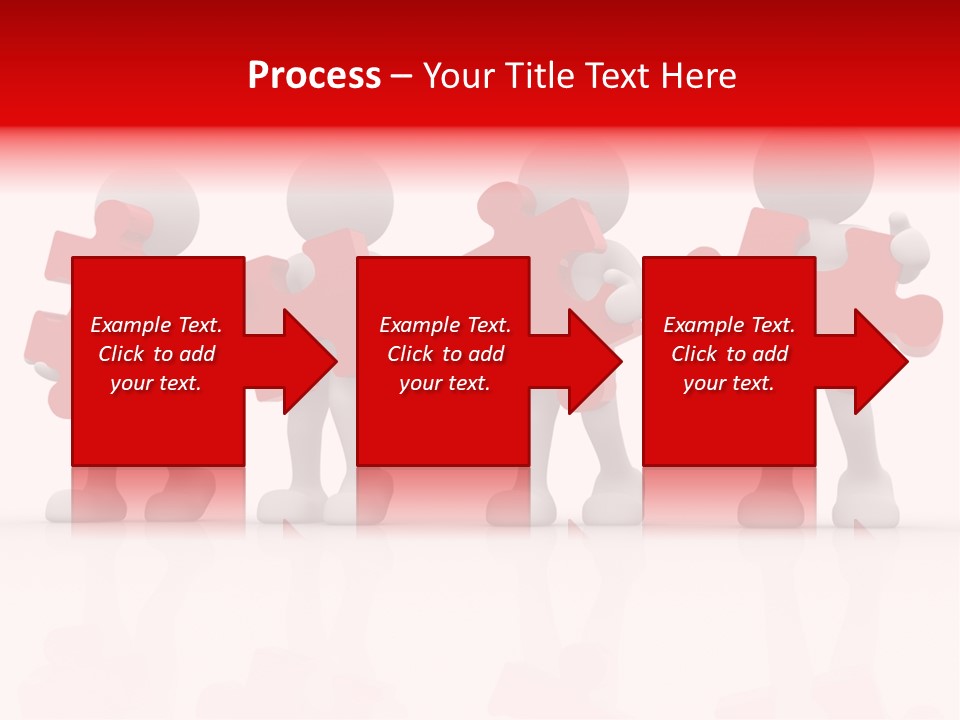 Puzzle Figure Company PowerPoint Template