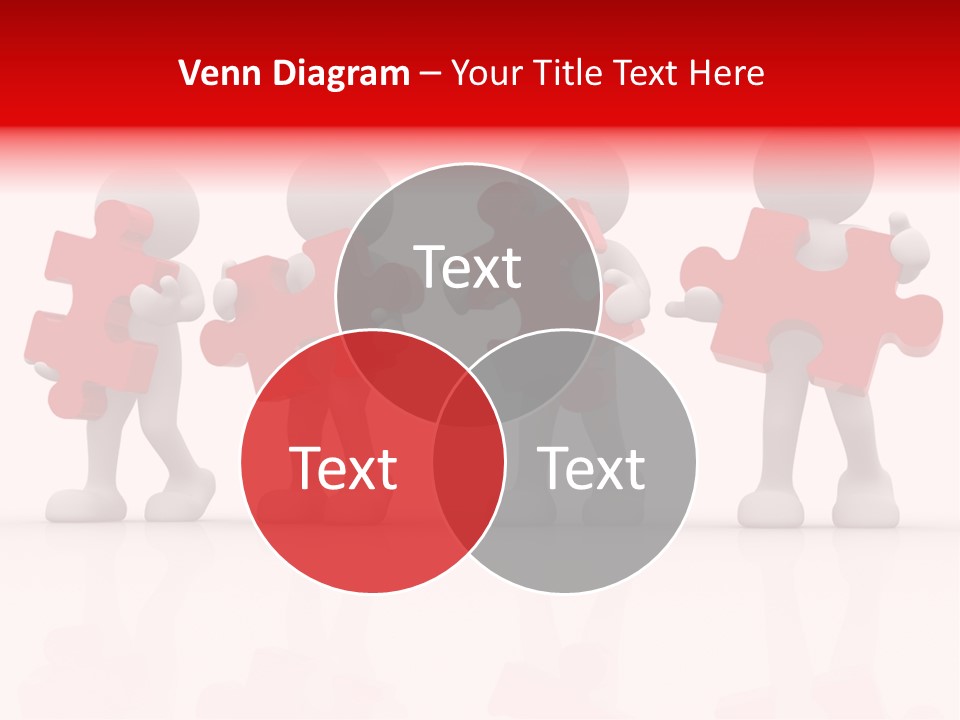 Puzzle Figure Company PowerPoint Template