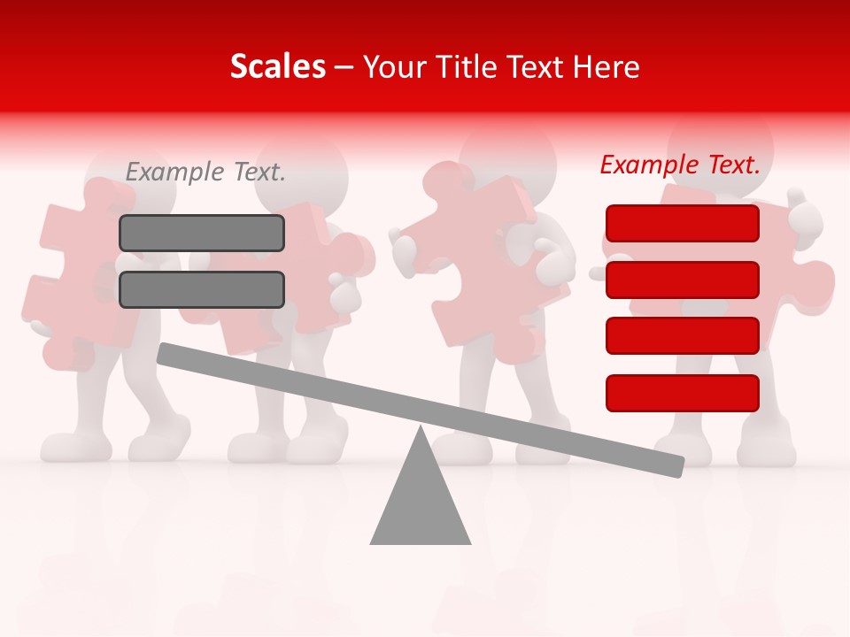 Puzzle Figure Company PowerPoint Template