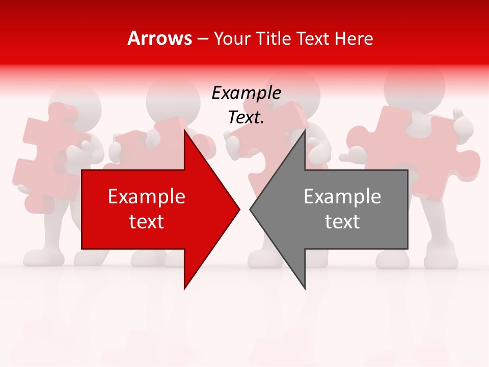 Puzzle Figure Company PowerPoint Template