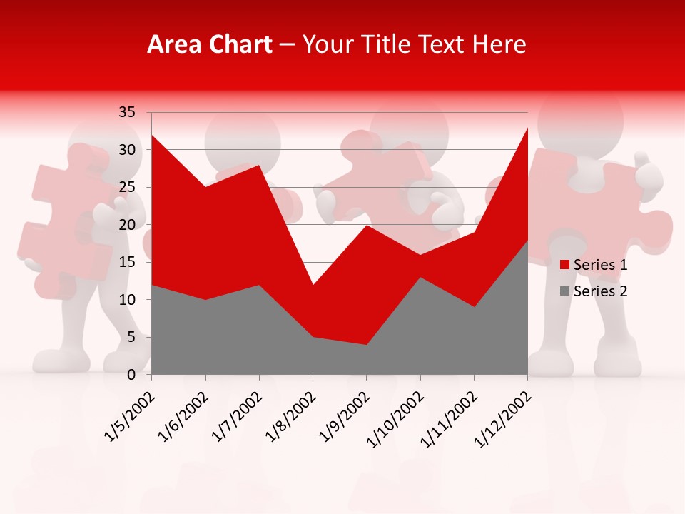 Puzzle Figure Company PowerPoint Template