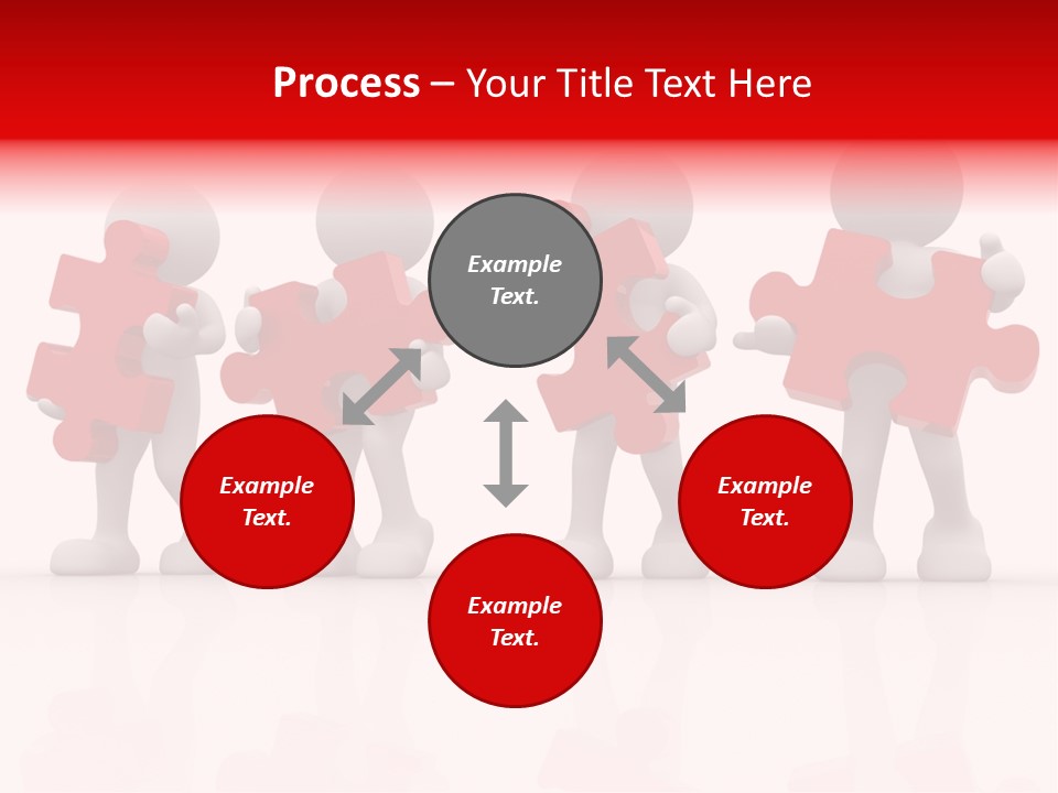 Puzzle Figure Company PowerPoint Template