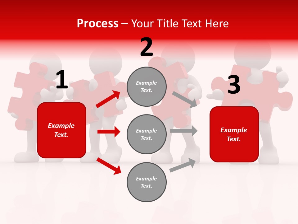Puzzle Figure Company PowerPoint Template