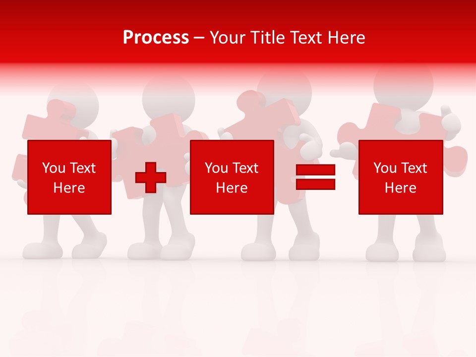 Puzzle Figure Company PowerPoint Template