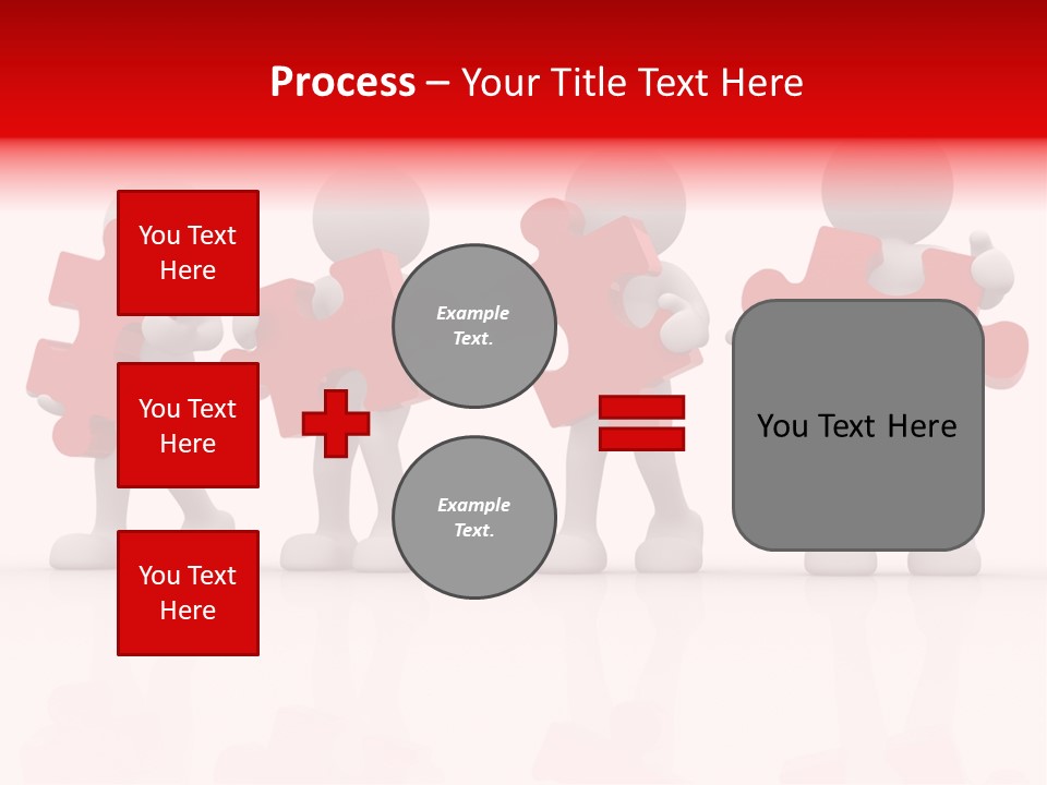 Puzzle Figure Company PowerPoint Template