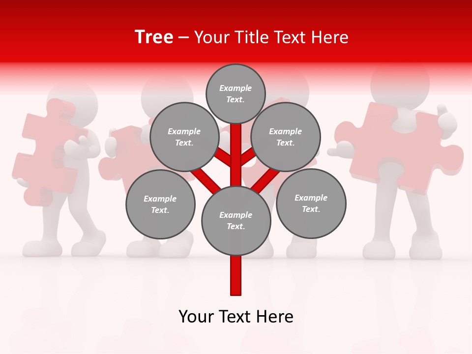Puzzle Figure Company PowerPoint Template