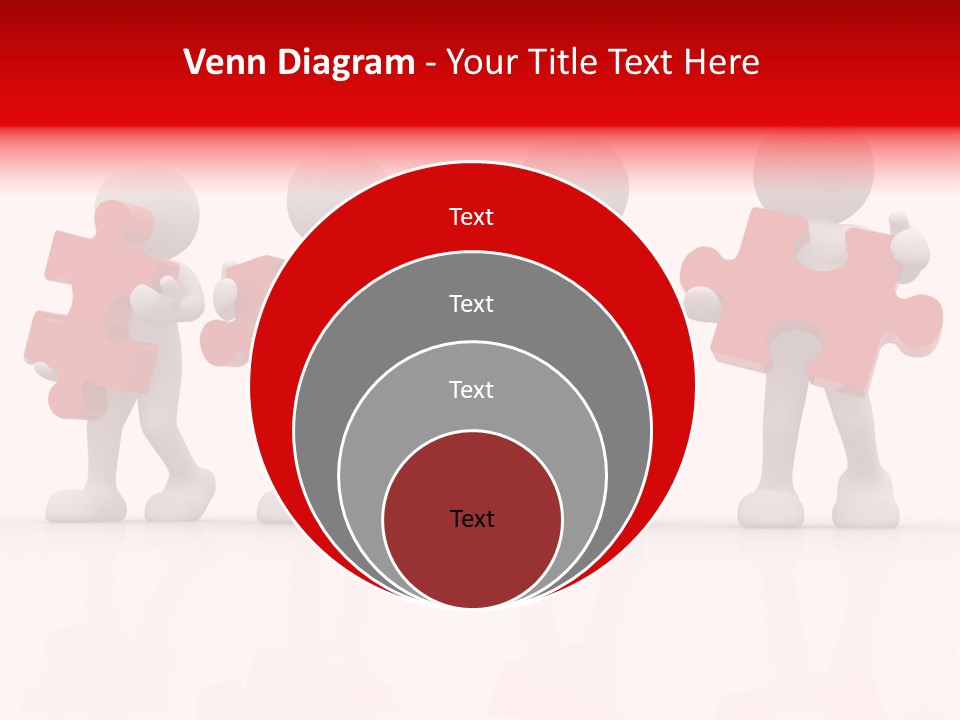 Puzzle Figure Company PowerPoint Template