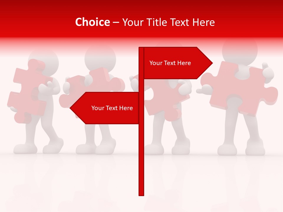 Puzzle Figure Company PowerPoint Template