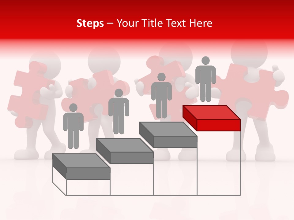 Puzzle Figure Company PowerPoint Template