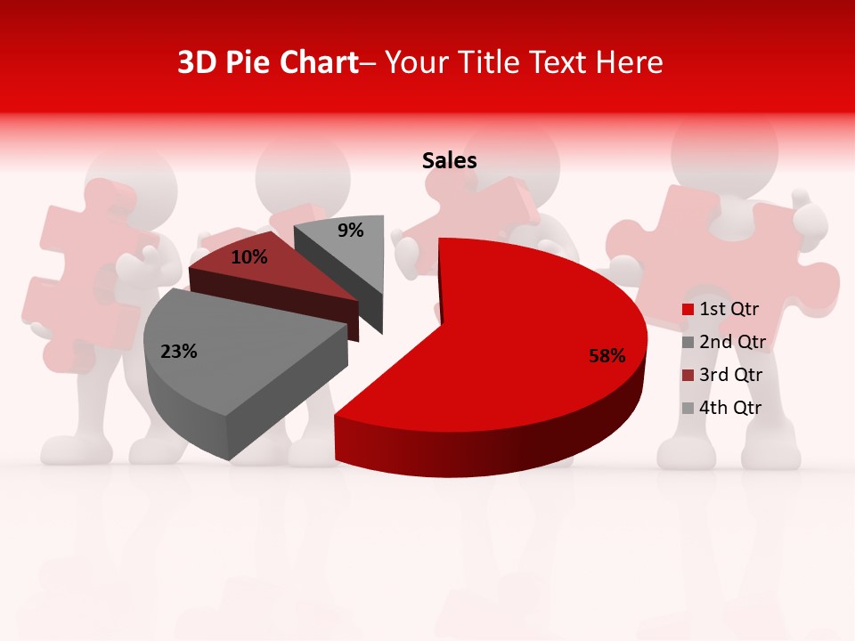 Puzzle Figure Company PowerPoint Template