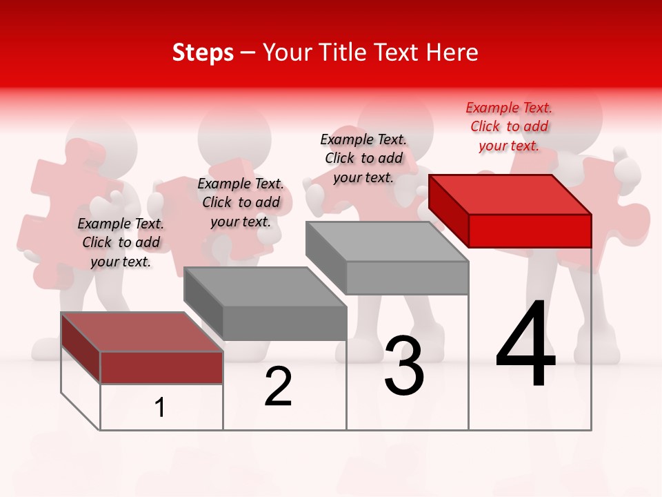 Puzzle Figure Company PowerPoint Template