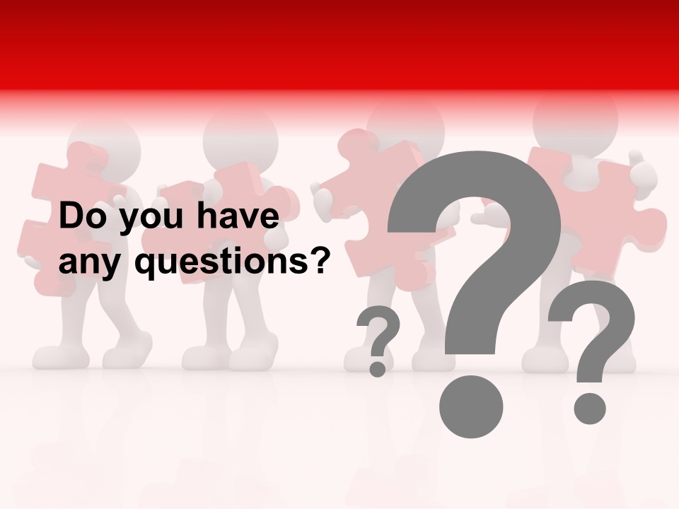 Puzzle Figure Company PowerPoint Template