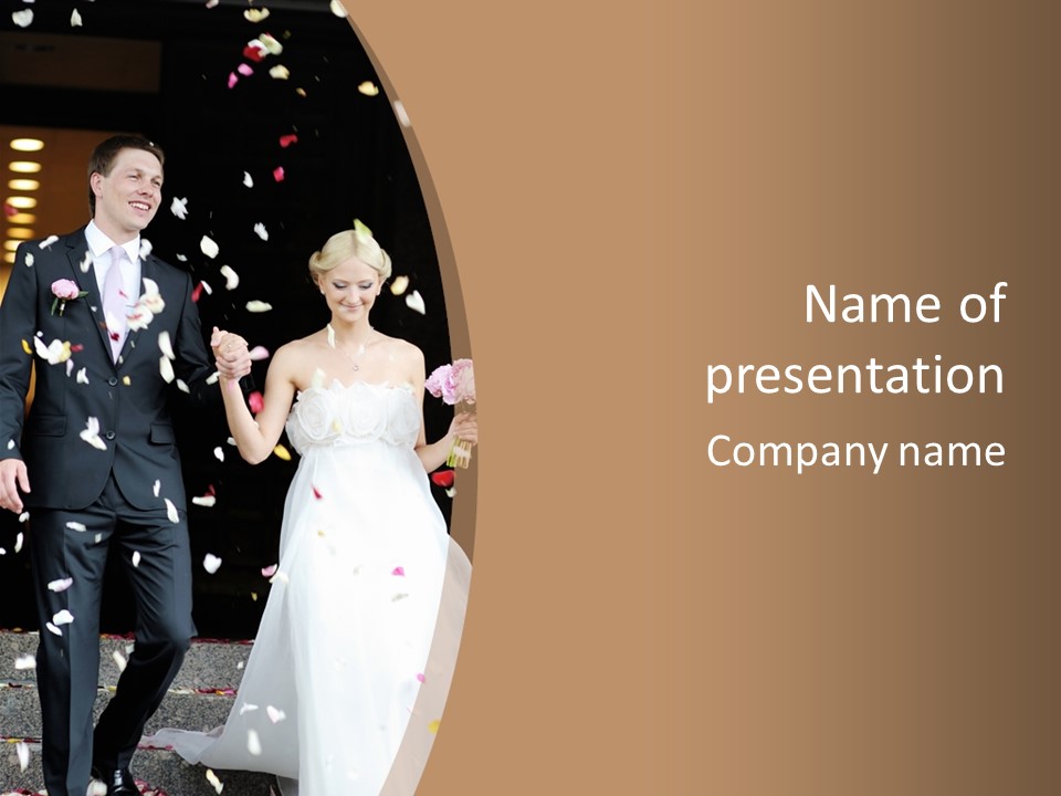 Adult Wedding Sunny PowerPoint Template