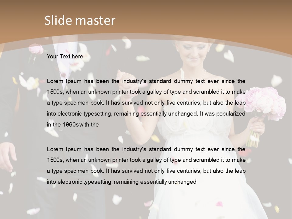 Adult Wedding Sunny PowerPoint Template