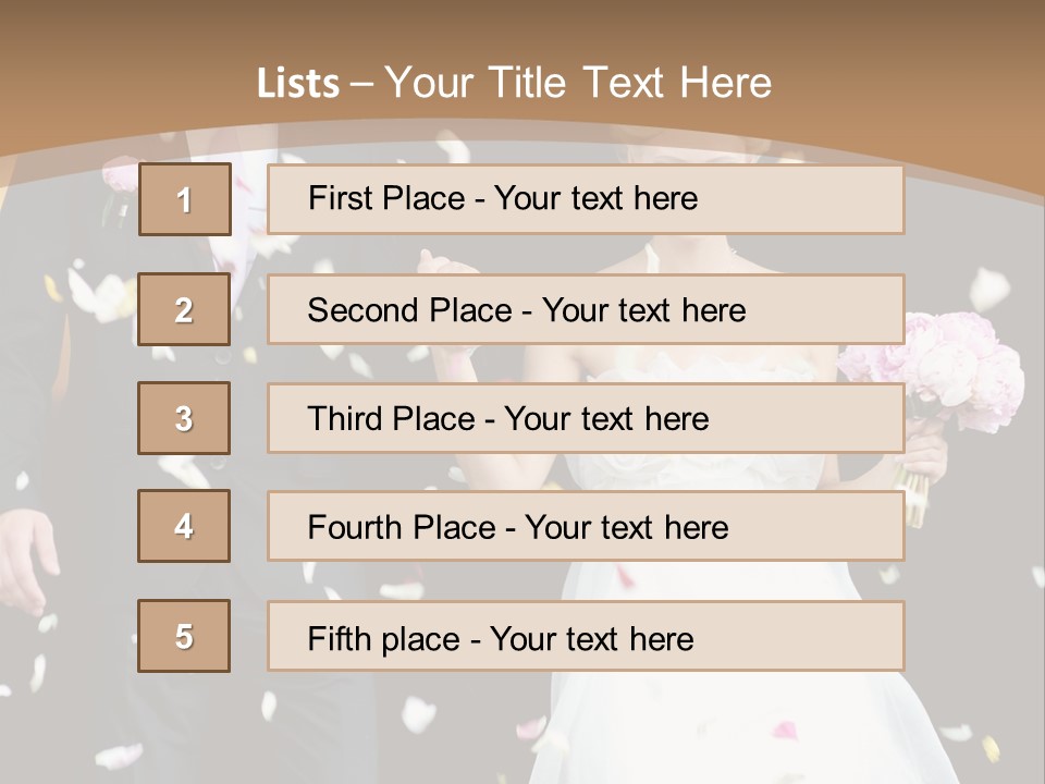 Adult Wedding Sunny PowerPoint Template