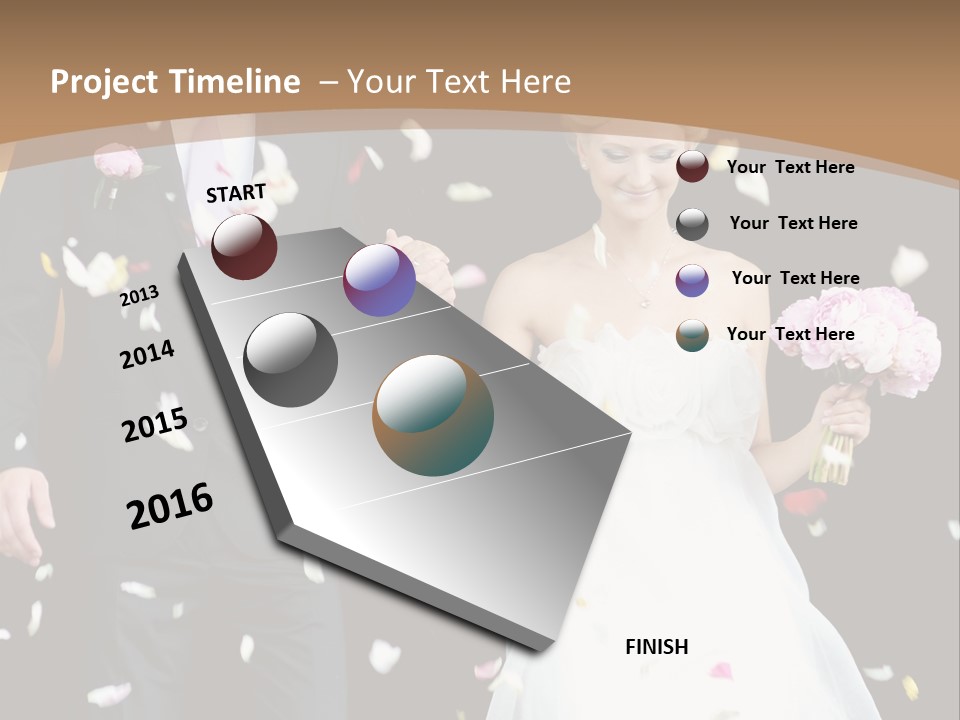 Adult Wedding Sunny PowerPoint Template