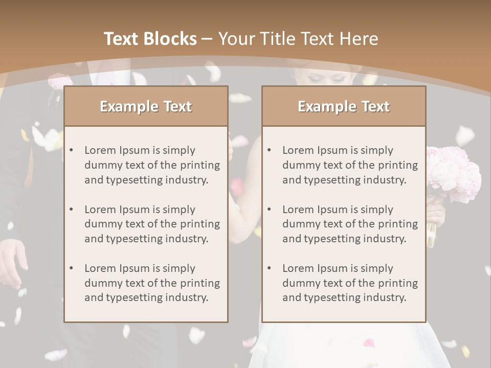 Adult Wedding Sunny PowerPoint Template