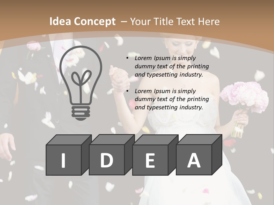 Adult Wedding Sunny PowerPoint Template
