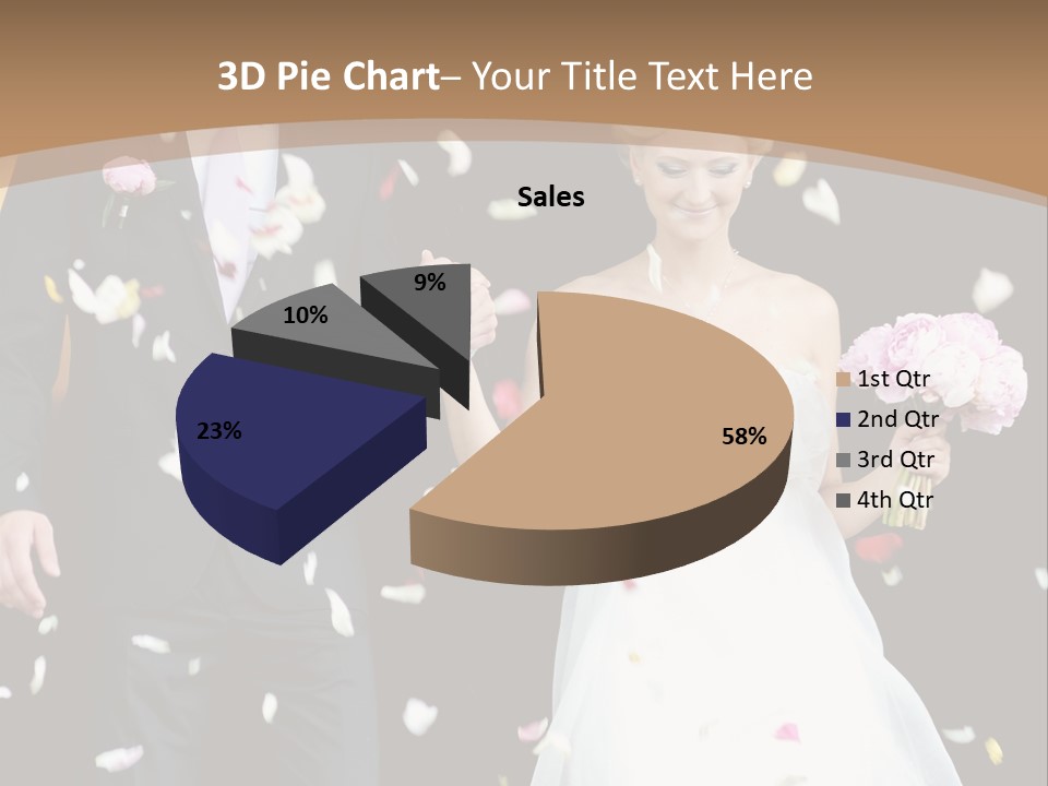 Adult Wedding Sunny PowerPoint Template