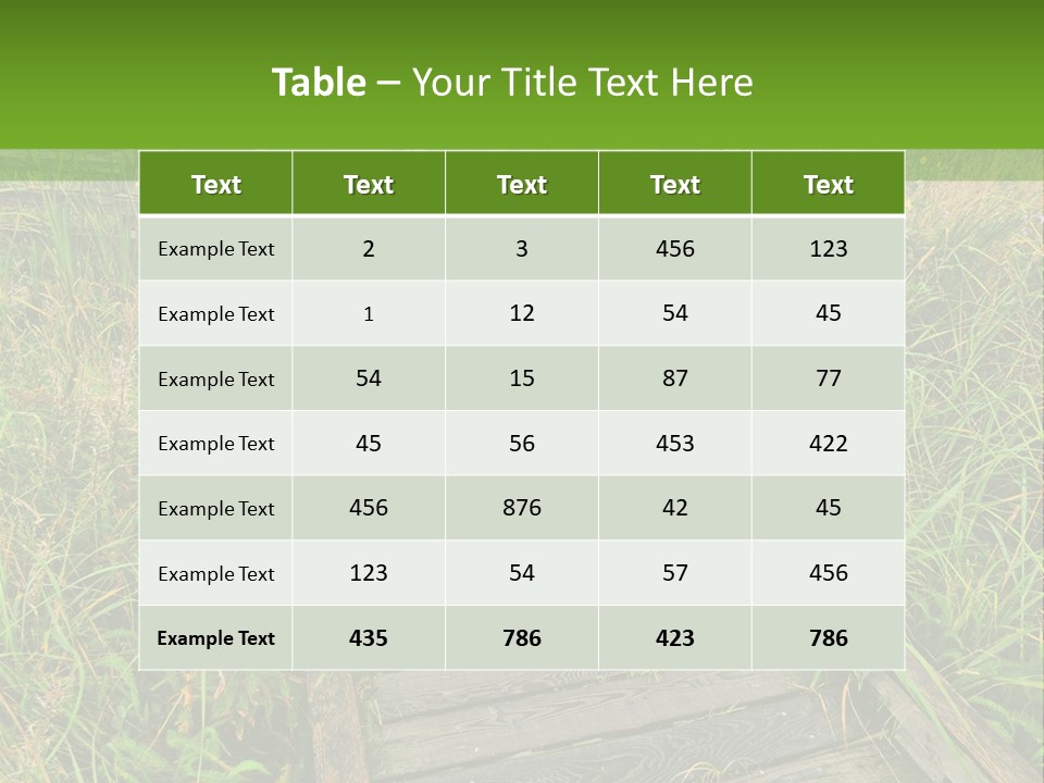 Autumn Bush Green PowerPoint Template