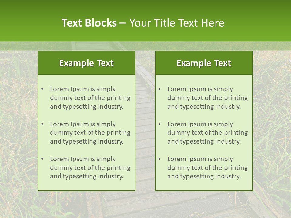 Autumn Bush Green PowerPoint Template