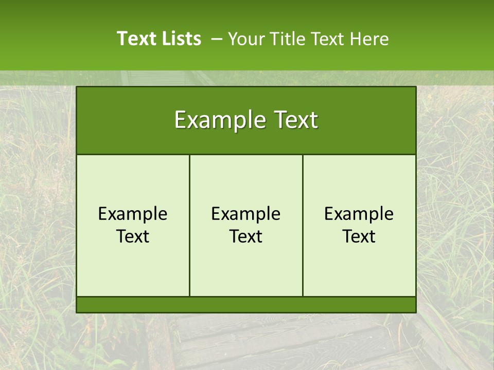 Autumn Bush Green PowerPoint Template